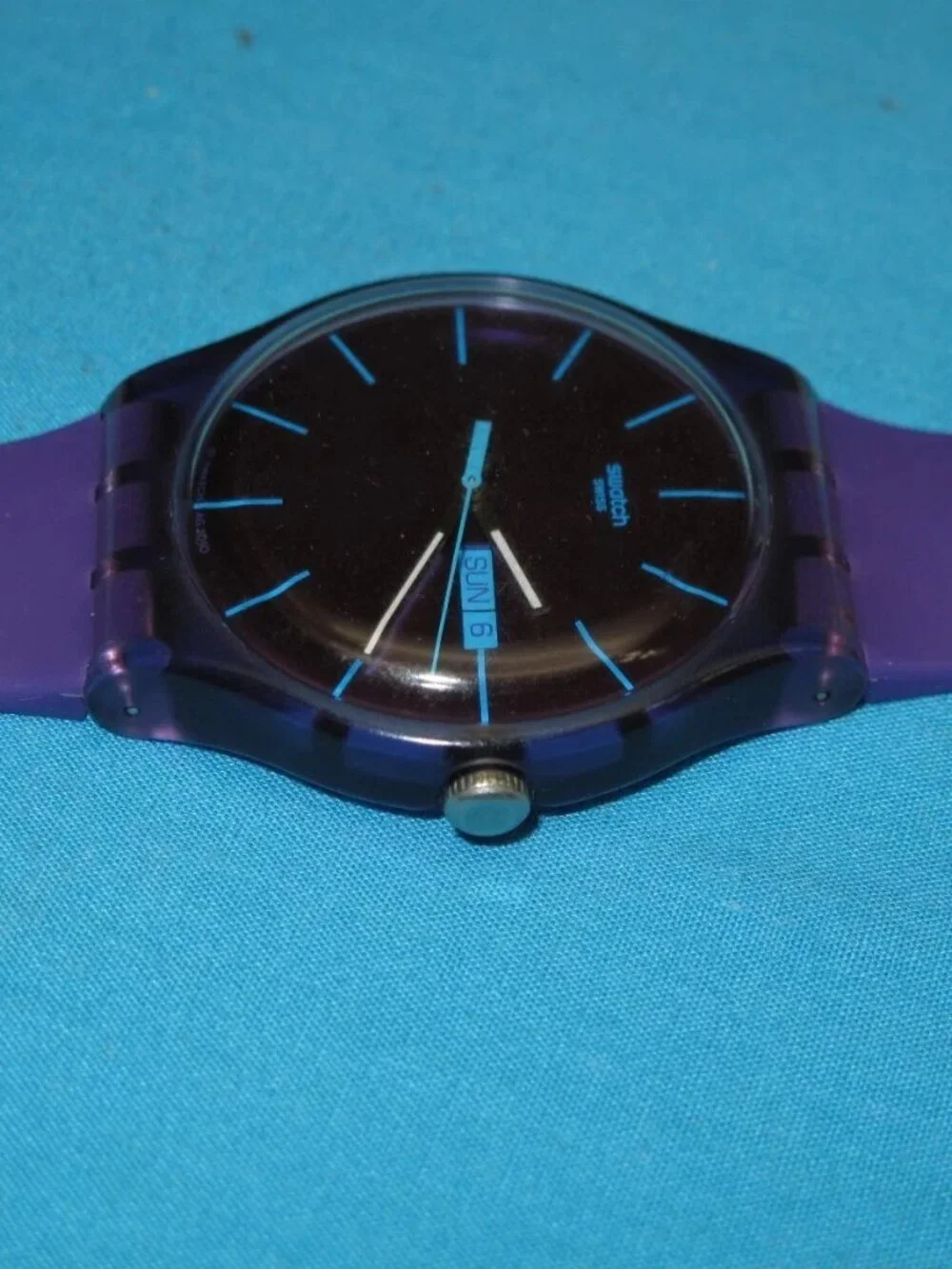 Swatch Purple Rebel Watch SUOV702